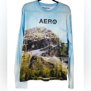 AEROPOSTALE Men’s Blue Long Sleeve Crewneck Size M